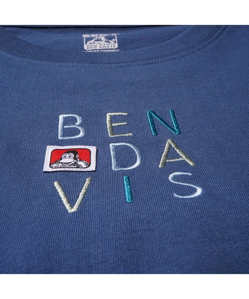 BEN DAVIS(ベンデイビス)の「《BEN DAVIS》EMBRO LONG SLEEVE ladies(Tシャツ/カットソー・レディース・ホワイト/ブラック/ブルー・MEDIUM/LARGE)」の4枚目の写真