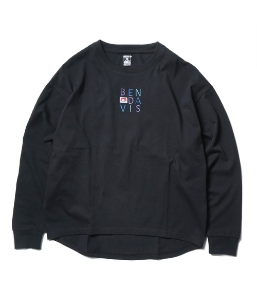 BEN DAVIS(ベンデイビス)の「《BEN DAVIS》EMBRO LONG SLEEVE ladies(Tシャツ/カットソー・レディース・ホワイト/ブラック/ブルー・MEDIUM/LARGE)」の9枚目の写真