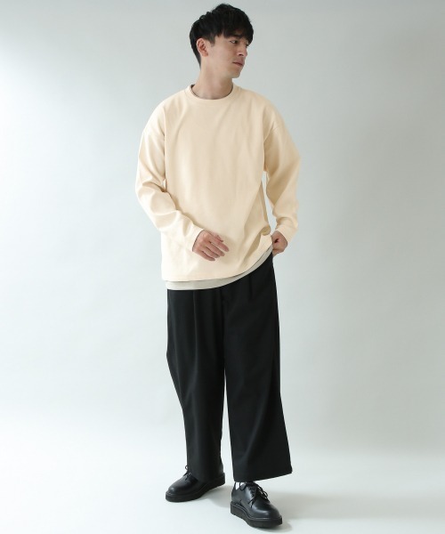 RAGEBLUE（レイジブルー）の「レイヤードロンT/917053（Tシャツ/カットソー・メンズ・キャメル/ホワイト/ブラック/グリーン・LARGE/MEDIUM）」の5枚目の写真