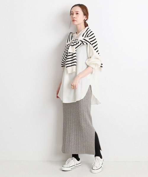 IENA（イエナ）の「シャンブレータックスキッパーシャツブラウス
