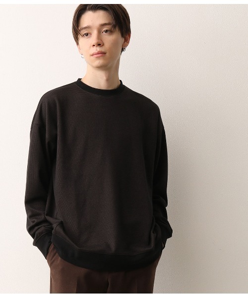 JUNRED(ジュンレッド)の「ガンクラブチェックプルオーバー(Tシャツ/カットソー・メンズ・チャコールグレー/ベージュ・S/M/L)」の1枚目の写真