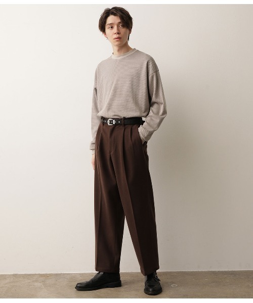 JUNRED(ジュンレッド)の「ガンクラブチェックプルオーバー(Tシャツ/カットソー・メンズ・チャコールグレー/ベージュ・S/M/L)」の8枚目の写真
