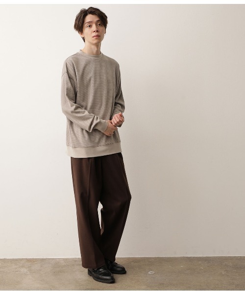JUNRED(ジュンレッド)の「ガンクラブチェックプルオーバー(Tシャツ/カットソー・メンズ・チャコールグレー/ベージュ・S/M/L)」の9枚目の写真