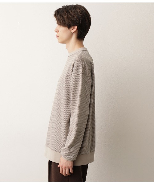 JUNRED(ジュンレッド)の「ガンクラブチェックプルオーバー(Tシャツ/カットソー・メンズ・チャコールグレー/ベージュ・S/M/L)」の14枚目の写真