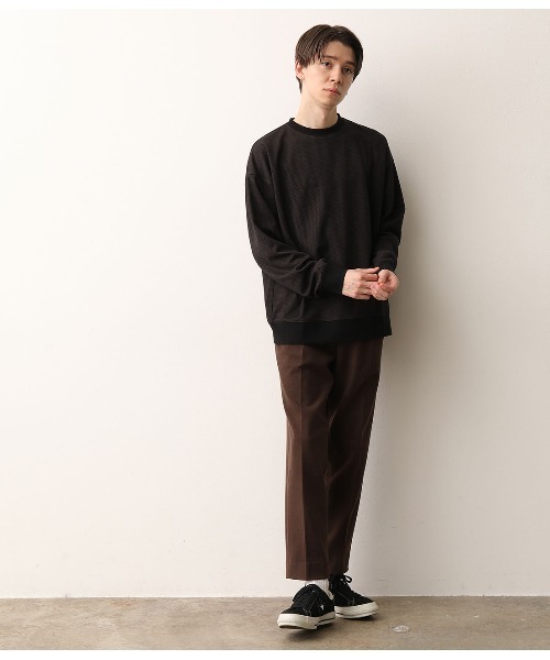 JUNRED(ジュンレッド)の「ガンクラブチェックプルオーバー(Tシャツ/カットソー・メンズ・チャコールグレー/ベージュ・S/M/L)」の18枚目の写真