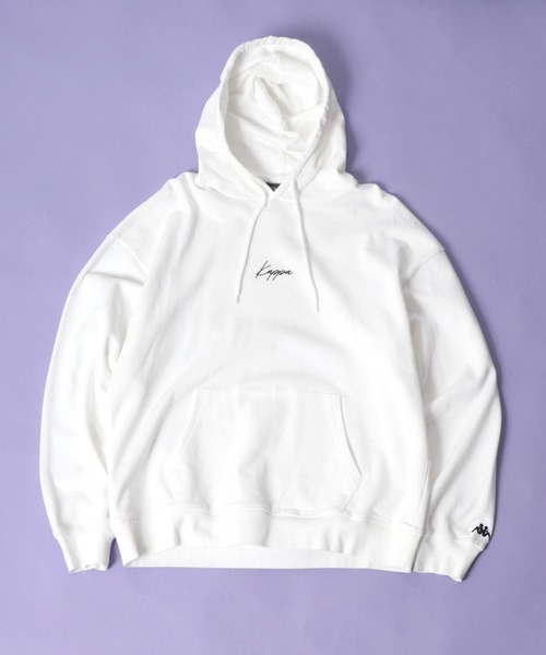 Kappa（カッパ）の「【Kappa】 オーバーサイズ 刺繍/ テープ スウェットパーカー/フーディー（パーカー・メンズ・ベージュ/ブラック/ホワイト/ベージュ系その他/ホワイト系その他/ブラック系その他・M/L/XL）」の2枚目の写真