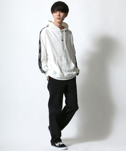 Kappa（カッパ）の「【Kappa】 オーバーサイズ 刺繍/ テープ スウェットパーカー/フーディー（パーカー・メンズ・ベージュ/ブラック/ホワイト/ベージュ系その他/ホワイト系その他/ブラック系その他・M/L/XL）」の21枚目の写真