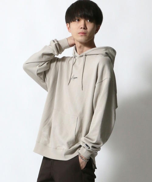 Kappa（カッパ）の「【Kappa】 オーバーサイズ 刺繍/ テープ スウェットパーカー/フーディー（パーカー・メンズ・ベージュ/ブラック/ホワイト/ベージュ系その他/ホワイト系その他/ブラック系その他・M/L/XL）」の13枚目の写真