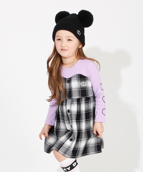 セール チェック柄ドッキングワンピース 4470k ワンピース Babydoll ベビードール のファッション通販 Zozotown