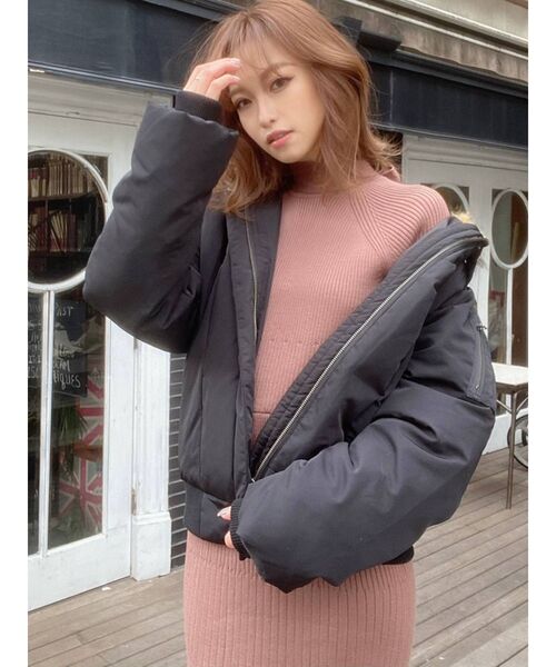 RESEXXY(リゼクシー)の「【IS】ショートダウンジャケット(ダウンジャケット/コート・レディース・ブラック/カーキ・FREE)」の8枚目の写真