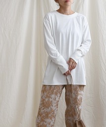 【Made in Japan】【吸水速乾・UVカット・抗ピリング】 レイヤードデザインプルオーバー