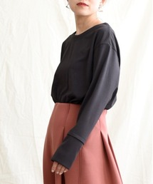 【Made　in　Japan】【吸水速乾・UVカット・抗ピリング】 レイヤードデザインプルオーバー