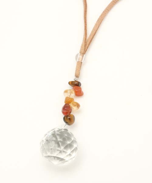 チャイハネ（チャイハネ）の「【チャイハネ】サンキャッチャーストーンネックレス（ネックレス・レディース・ブルー/カラフル/パープル/イエロー・FREE）」の4枚目の写真