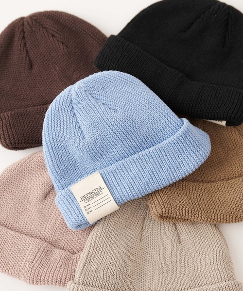 CIAOPANIC TYPY(チャオパニックティピー)の「コットンワッチキャップ(ニットキャップ/ビーニー・キッズ・ベージュ系その他/ブルー/ブラウン/ピンク/ブラック/ベージュ・ONE SIZE)」の1枚目の写真