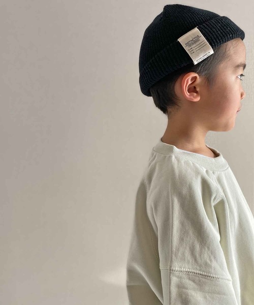 CIAOPANIC TYPY(チャオパニックティピー)の「コットンワッチキャップ(ニットキャップ/ビーニー・キッズ・ベージュ系その他/ブルー/ブラウン/ピンク/ブラック/ベージュ・ONE SIZE)」の2枚目の写真