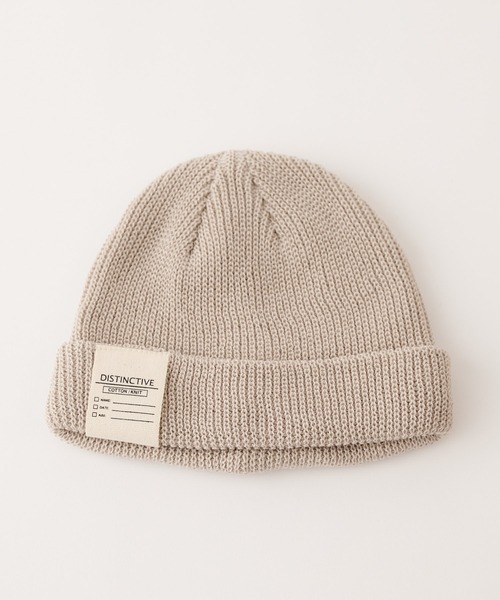 CIAOPANIC TYPY(チャオパニックティピー)の「コットンワッチキャップ(ニットキャップ/ビーニー・キッズ・ベージュ系その他/ブルー/ブラウン/ピンク/ブラック/ベージュ・ONE SIZE)」の7枚目の写真