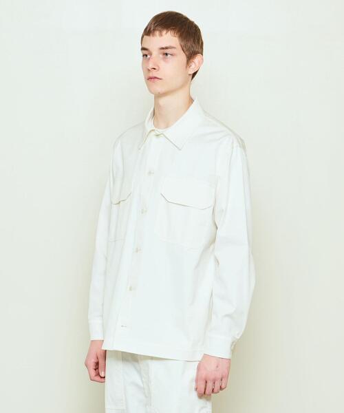 UNITED ARROWS & SONS（ユナイテッドアローズアンドサンズ）の「UNITED ARROWS & SONS（ユナイテッドアローズ＆サンズ）OATMEAL OFFICER JACKET（ミリタリージャケット・メンズ・ホワイト/ブラック/オリーブ・S/M/L）」の19枚目の写真