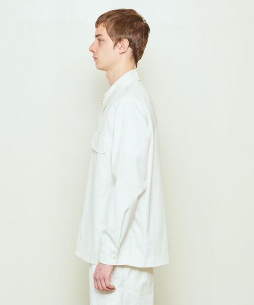 UNITED ARROWS & SONS（ユナイテッドアローズアンドサンズ）の「UNITED ARROWS & SONS（ユナイテッドアローズ＆サンズ）OATMEAL OFFICER JACKET（ミリタリージャケット・メンズ・ホワイト/ブラック/オリーブ・S/M/L）」の20枚目の写真