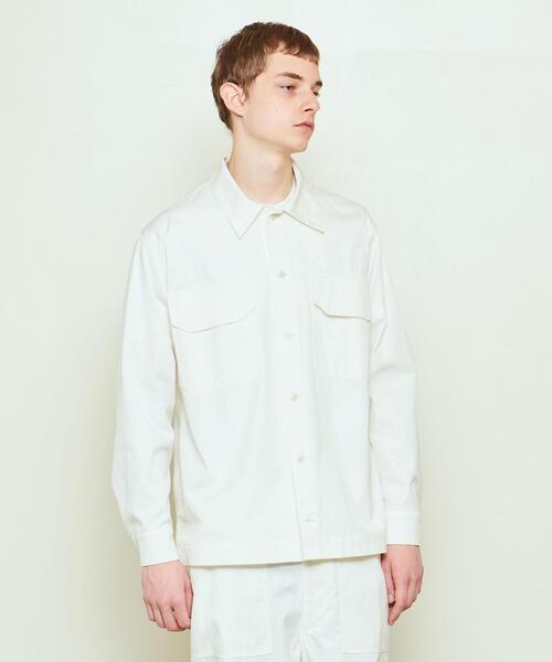 UNITED ARROWS & SONS（ユナイテッドアローズアンドサンズ）の「UNITED ARROWS & SONS（ユナイテッドアローズ＆サンズ）OATMEAL OFFICER JACKET（ミリタリージャケット・メンズ・ホワイト/ブラック/オリーブ・S/M/L）」の22枚目の写真