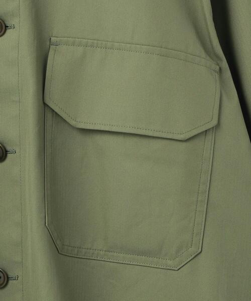 UNITED ARROWS & SONS（ユナイテッドアローズアンドサンズ）の「UNITED ARROWS & SONS（ユナイテッドアローズ＆サンズ）OATMEAL OFFICER JACKET（ミリタリージャケット・メンズ・ホワイト/ブラック/オリーブ・S/M/L）」の7枚目の写真