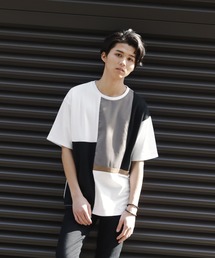 URBAN COLLECTION | ポンチ切替クルーTシャツ(Tシャツ/カットソー)