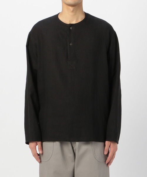 ORCIVAL リネンヘンリーネックシャツ MEN LINEN 100％ ORCIVAL（オーシバル）の「【ORCIVAL】リネンヘンリーネック