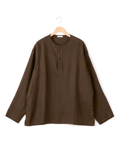 ORCIVAL リネンヘンリーネックシャツ MEN LINEN 100％ ORCIVAL（オーシバル）の「【ORCIVAL】リネンヘンリーネック