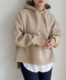 【shemoshelly】WEB限定ビッグシルエット裏起毛スウェットフーディーパーカー