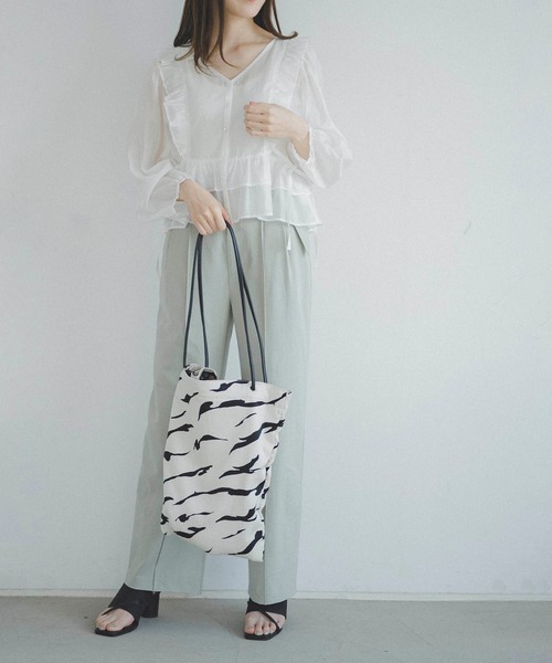 FREE'S MART（フリーズマート）の「イージーバッグ（トートバッグ・レディース・ホワイト系その他/ブラック系その他・ﾌﾘ-）」の10枚目の写真