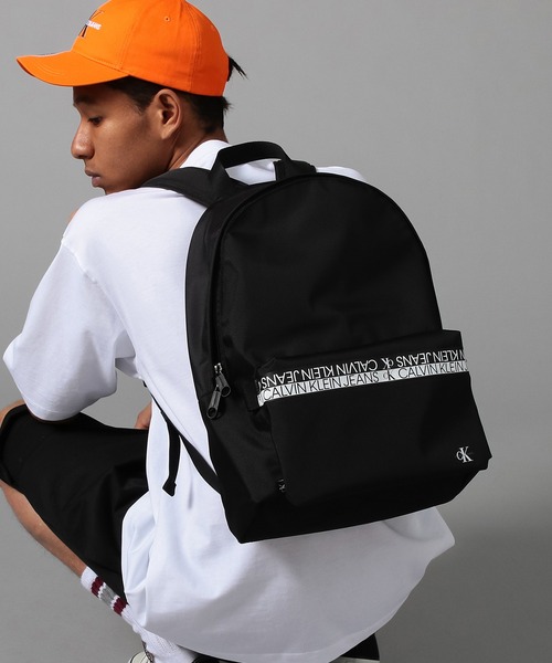 Calvin Klein Jeans Accessory（カルバン・クラインジーンズアクセサリー）の「ワードマーク ロゴ バックパック（バックパック/リュック・メンズ・ブラック・FREE）」の6枚目の写真