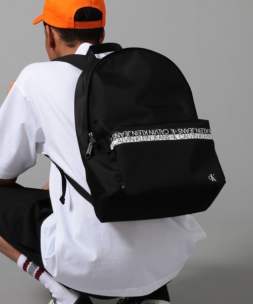 Calvin Klein Jeans Accessory（カルバン・クラインジーンズアクセサリー）の「ワードマーク ロゴ バックパック（バックパック/リュック・メンズ・ブラック・FREE）」の7枚目の写真