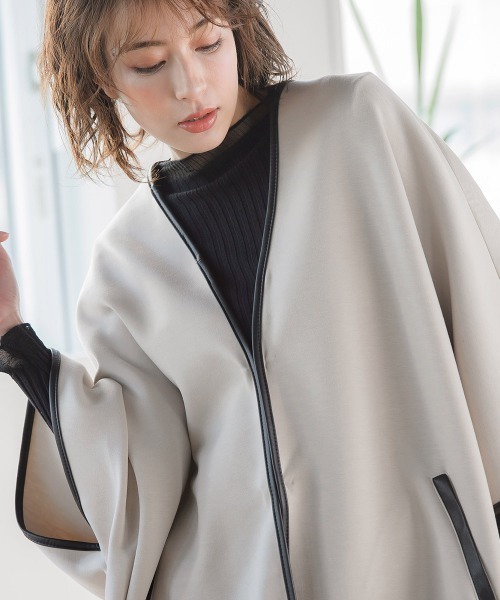 ケティ ＫＥＴＴＹ ロングコート　新品・未使用 ketty（ケティ）の「パイピングロングコート（ノーカラーコート