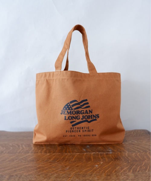 JEMORGAN（ジェーイーモーガン）の「JE MORGAN/JEモーガン　CANVAS TOTE BAG キャンバストート（トートバッグ・レディース・ブラック/カモフラージュ/キナリ/ブラウン系・フリー）」の3枚目の写真