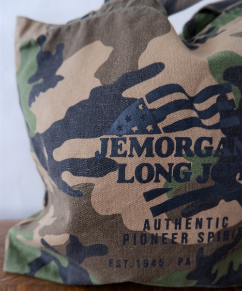 JEMORGAN（ジェーイーモーガン）の「JE MORGAN/JEモーガン　CANVAS TOTE BAG キャンバストート（トートバッグ・レディース・ブラック/カモフラージュ/キナリ/ブラウン系・フリー）」の6枚目の写真