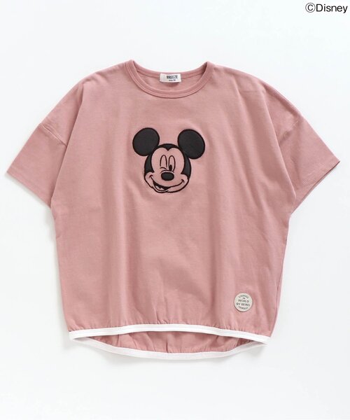 Disney（ディズニー）の「/ディズニーキャラクター裾絞りTシャツ（Tシャツ/カットソー・キッズ・オフホワイト/ピンク/ライム/チャコール/パープル・100/110/120/80/90/140/130）」の5枚目の写真