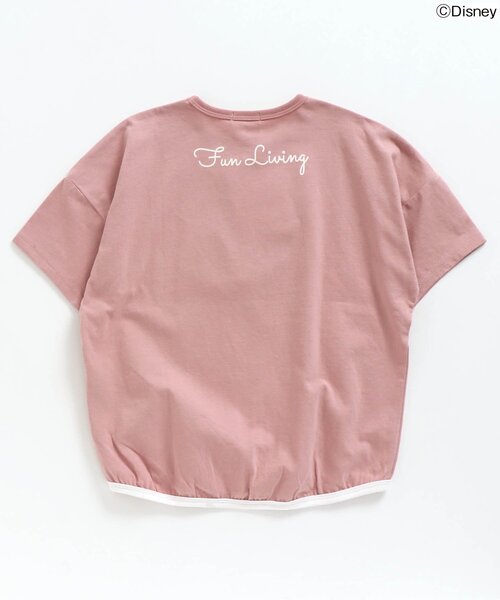 Disney（ディズニー）の「/ディズニーキャラクター裾絞りTシャツ（Tシャツ/カットソー・キッズ・オフホワイト/ピンク/ライム/チャコール/パープル・100/110/120/80/90/140/130）」の17枚目の写真