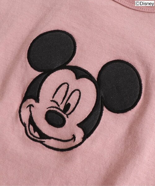 Disney（ディズニー）の「/ディズニーキャラクター裾絞りTシャツ（Tシャツ/カットソー・キッズ・オフホワイト/ピンク/ライム/チャコール/パープル・100/110/120/80/90/140/130）」の6枚目の写真