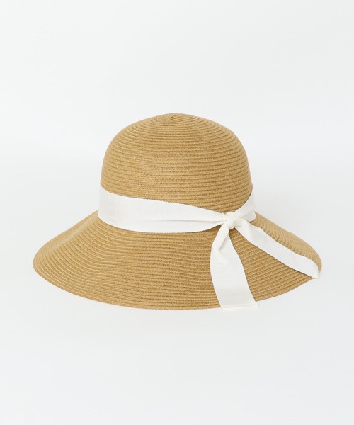 RODE SKO（ロデスコ）の「洗えるたためるハット（ハット・レディース・ベージュ/オフホワイト/ブラック・FREE）」の8枚目の写真