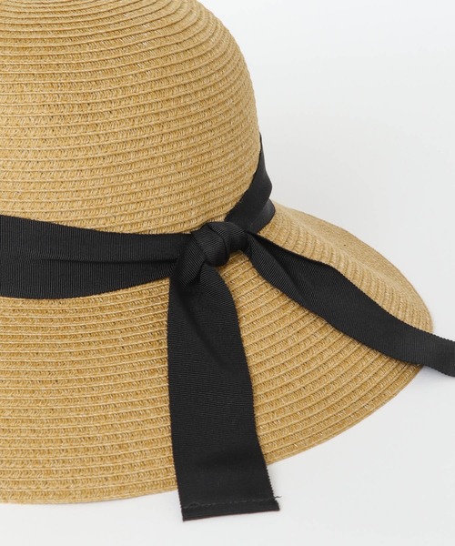 RODE SKO（ロデスコ）の「洗えるたためるハット（ハット・レディース・ベージュ/オフホワイト/ブラック・FREE）」の12枚目の写真