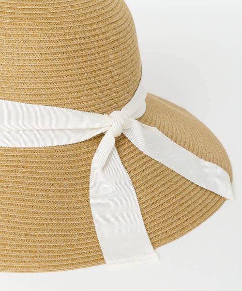 RODE SKO（ロデスコ）の「洗えるたためるハット（ハット・レディース・ベージュ/オフホワイト/ブラック・FREE）」の13枚目の写真