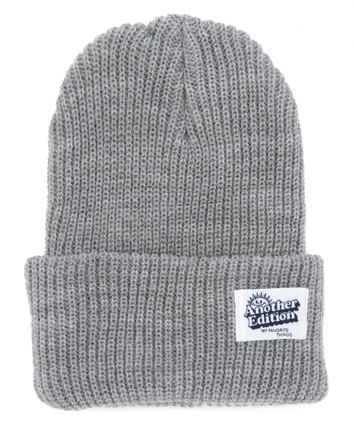 Another Edition（アナザーエディション）の「リブニットキャップ/ AE RIB KNIT CAP 14FW◆（ニットキャップ/ビーニー・レディース・ライトグレー/モカ/レッド/ネイビー・フリー）」の2枚目の写真
