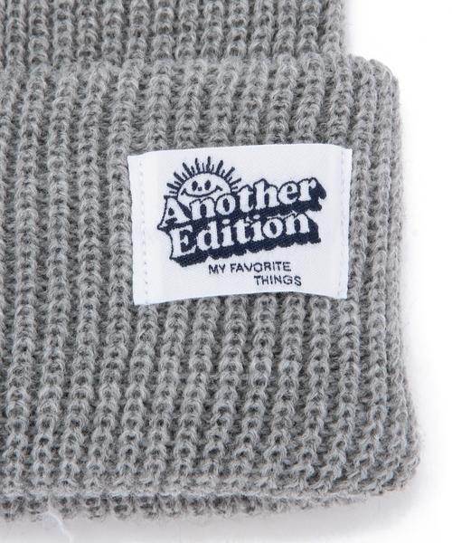 Another Edition（アナザーエディション）の「リブニットキャップ/ AE RIB KNIT CAP 14FW◆（ニットキャップ/ビーニー・レディース・ライトグレー/モカ/レッド/ネイビー・フリー）」の7枚目の写真