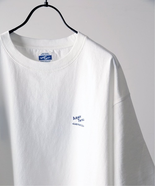ARMY TWILL（アーミーツイル）の「【ARMY TWILL×JS/アーミーツイル】別注 バックプリント ロゴTシャツ（Tシャツ/カットソー・メンズ・ホワイト/グレー・MEDIUM/LARGE）」の20枚目の写真