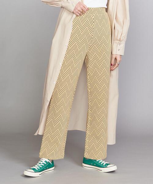 BEAUTY&YOUTH UNITED ARROWS（ビューティーアンドユースユナイテッドアローズ）の「BY ジャカードセミフレアパンツ -ウォッシャブル-（その他パンツ・レディース・ベージュ/オフホワイト・SMALL/MEDIUM）」の8枚目の写真