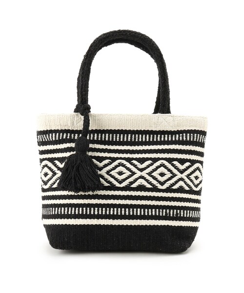 SHOO・LA・RUE（シューラルー）の「◆【インド綿】ミニランチトート（トートバッグ・レディース・ライトパープル/サンドベージュ/イエロー/ピンク系/ブルー/ブラック・00）」の11枚目の写真