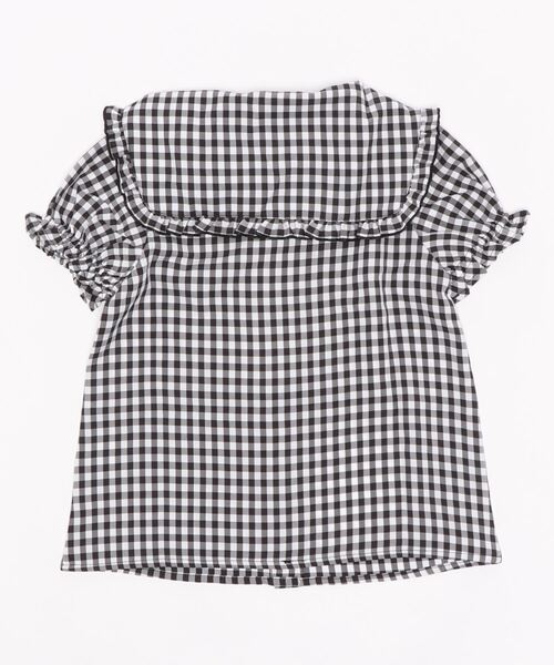 PINKHUNT（ピンクハント）の「PINKHUNT ピンクハント セーラー衿ブラウス 5359K（シャツ/ブラウス・キッズ・ブラック/ホワイト・130cm/140cm/150cm/160cm/120cm）」の3枚目の写真
