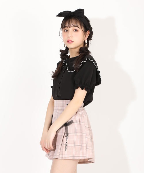 PINKHUNT（ピンクハント）の「PINKHUNT ピンクハント セーラー衿ブラウス 5359K（シャツ/ブラウス・キッズ・ブラック/ホワイト・130cm/140cm/150cm/160cm/120cm）」の13枚目の写真