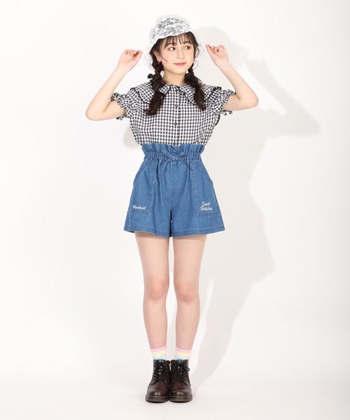 PINKHUNT（ピンクハント）の「PINKHUNT ピンクハント セーラー衿ブラウス 5359K（シャツ/ブラウス・キッズ・ブラック/ホワイト・130cm/140cm/150cm/160cm/120cm）」の5枚目の写真