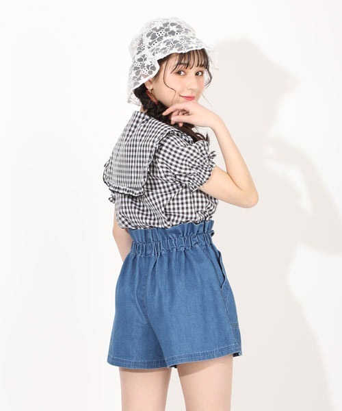 PINKHUNT（ピンクハント）の「PINKHUNT ピンクハント セーラー衿ブラウス 5359K（シャツ/ブラウス・キッズ・ブラック/ホワイト・130cm/140cm/150cm/160cm/120cm）」の6枚目の写真