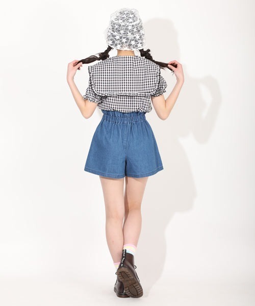 PINKHUNT（ピンクハント）の「PINKHUNT ピンクハント セーラー衿ブラウス 5359K（シャツ/ブラウス・キッズ・ブラック/ホワイト・130cm/140cm/150cm/160cm/120cm）」の7枚目の写真